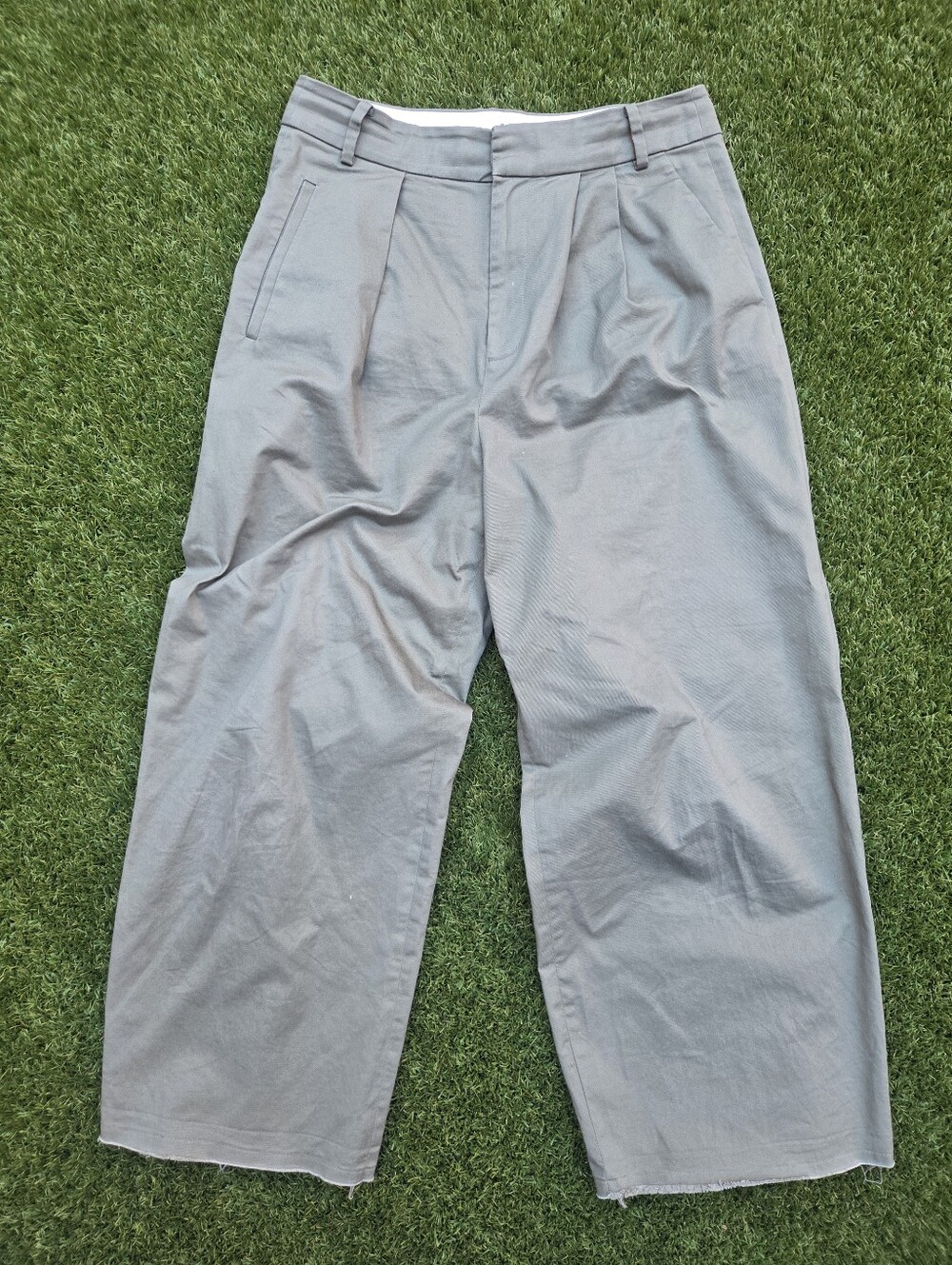 Tibi Stella Chino - Sage - Cropped (See desc) Size 0